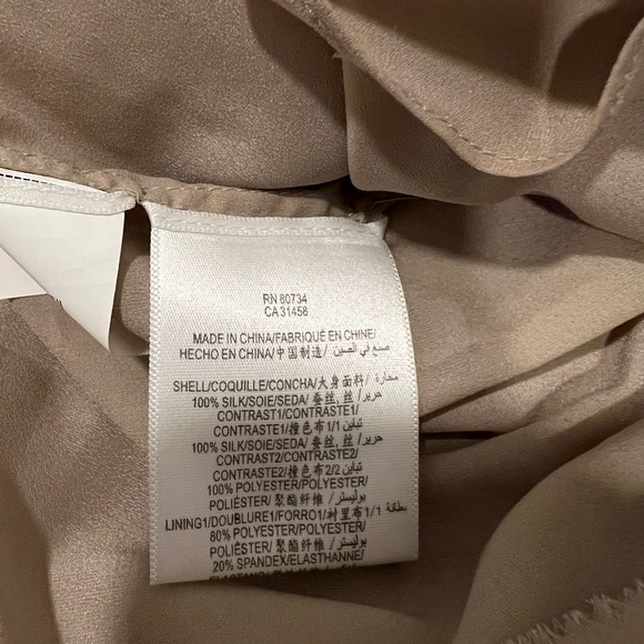 NWT BCBGMAXAZRIA Christi Cocoa Silk Lined Sleeveless V-Back Cocktail Dre… - Picture 8 of 8